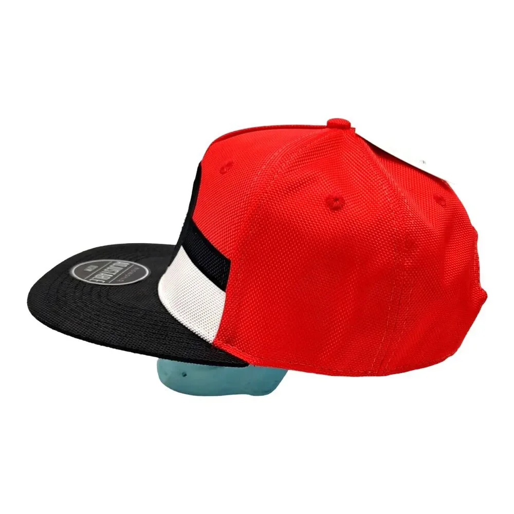 NEW Pokeball Pokemon BIOWORLD Adjustable OSFM Snapback Hat Cap Flat Black Brim